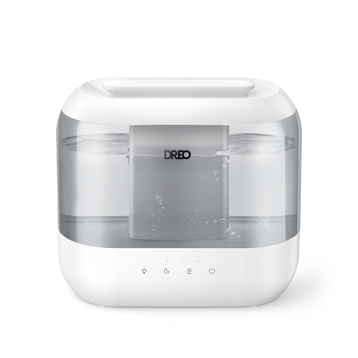 Dreo 4L Humidifiers for Bedroom Quiet Supersized Cool Mist Ultrasonic Humidifier with Diffuser 60 Hour Runtime for Home Nursery Plant Gray