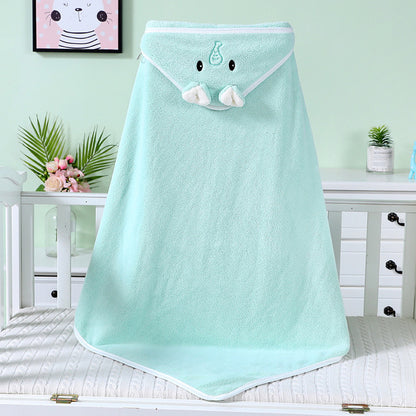 Cotton Hooded Baby Bath Towel with Cartoon Ears